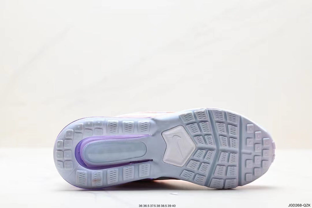 Nike Air Max 270 React Sneakers in Pink Orange Purple - product image from the listing.