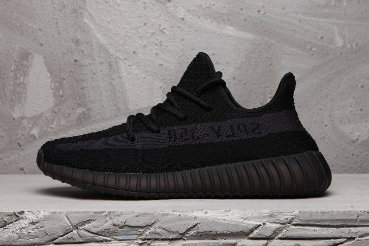 Yeezy Boost 350 V2 Sneakers in Black Knit - product image from the listing.