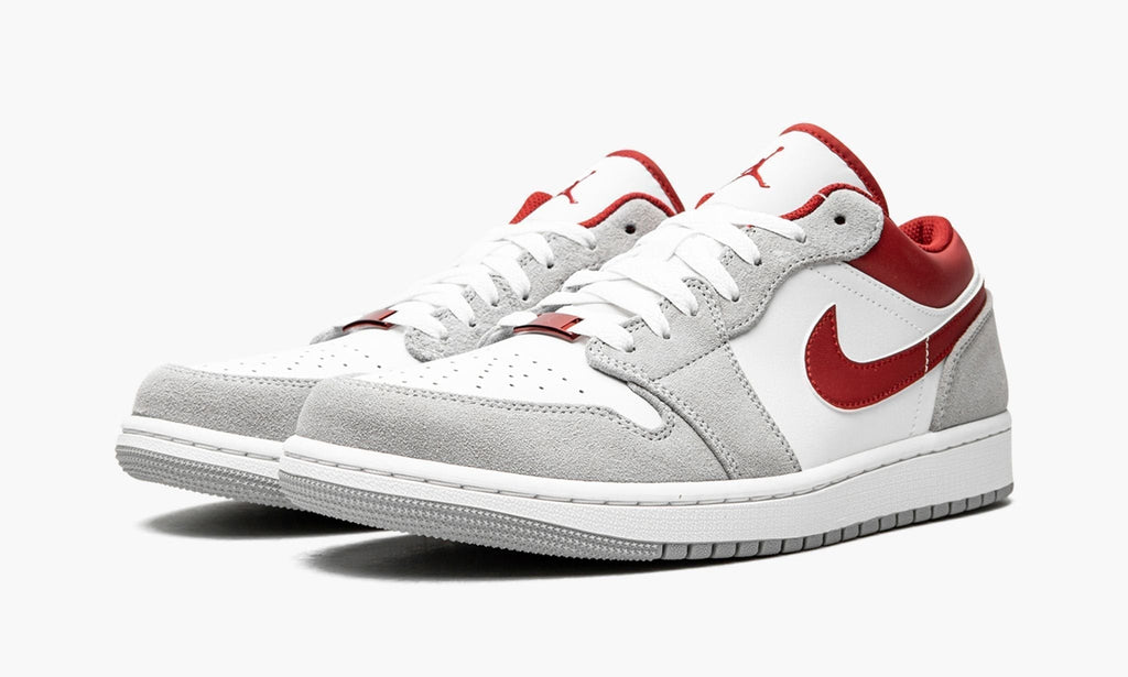 "White / Grey / Red" AIR JORDAN 1 LOW SE - product image from the listing.