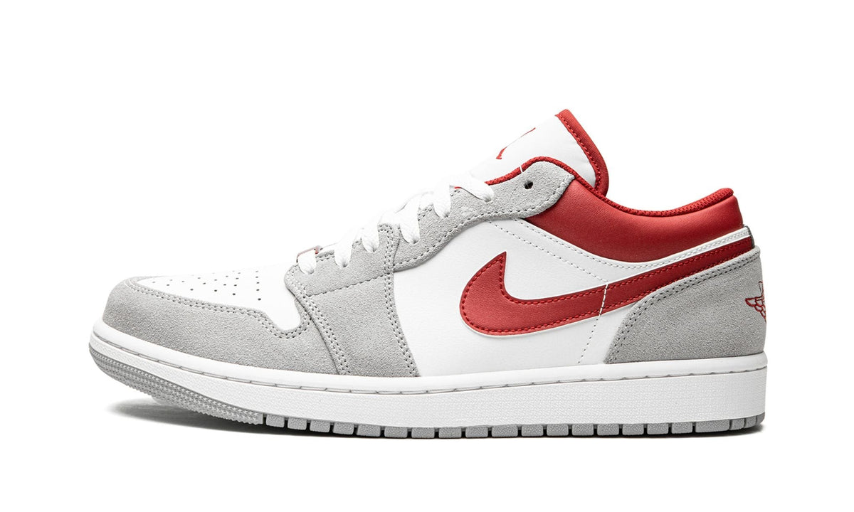 "White / Grey / Red" AIR JORDAN 1 LOW SE - product image from the listing.