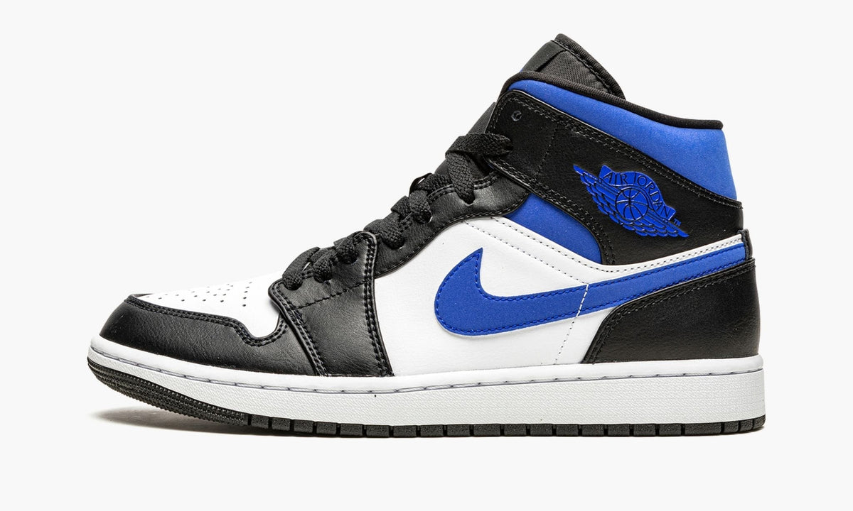 Air Jordan 1 Mid Racer in Blue / Black / White - product image from the listing.