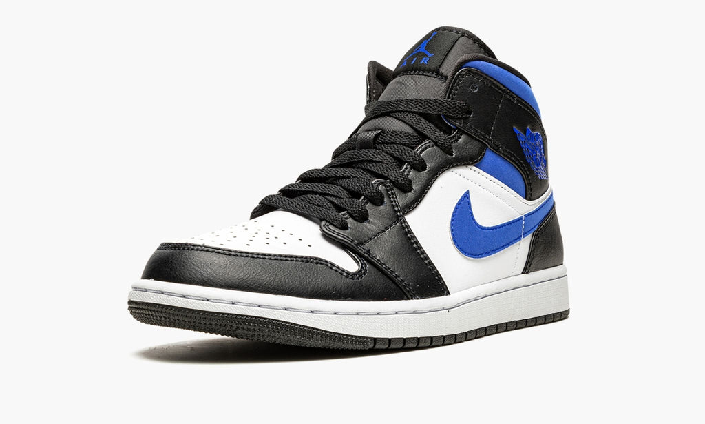 Air Jordan 1 Mid Racer in Blue / Black / White - product image from the listing.