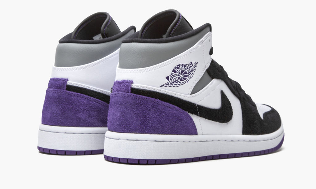 Air Jordan 1 Mid SE Court in Purple Suede - product image from the listing.