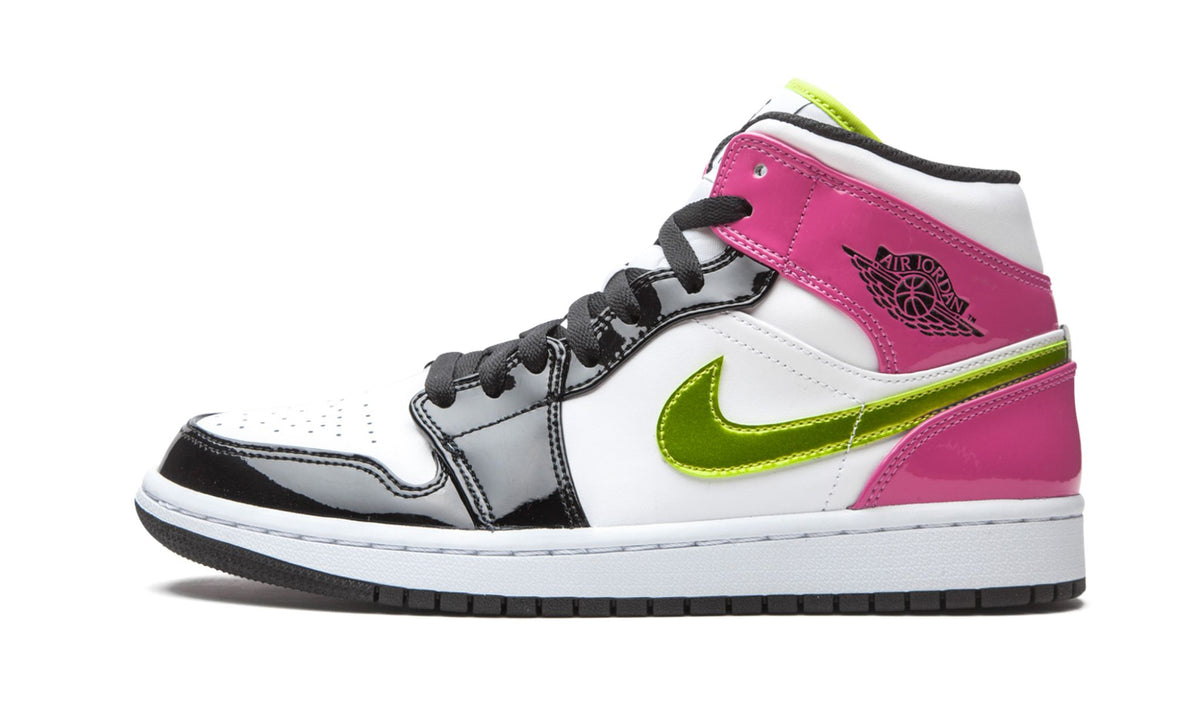 Cyber / Active Fuchsia - Air Jordan 1 Mid SE - product image from the listing.