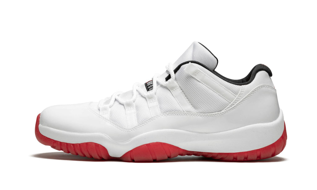 "White/Varsity Red" Air Jordan 11 Retro Low - product image from the listing.