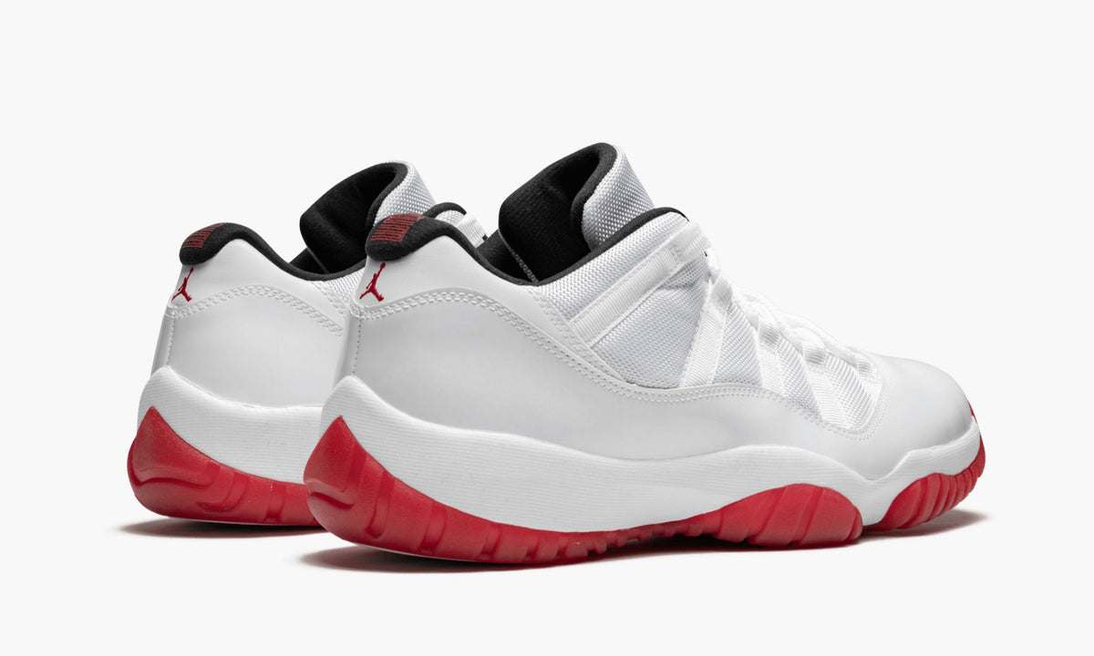 "White/Varsity Red" Air Jordan 11 Retro Low - product image from the listing.