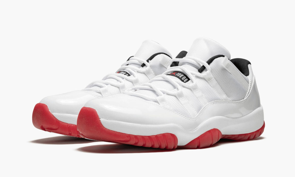 Air Jordan 11 Retro Low White/Varsity in Red - product image from the listing.