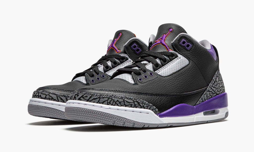 Air Jordan 3 Retro Court in Purple - product image from the listing.