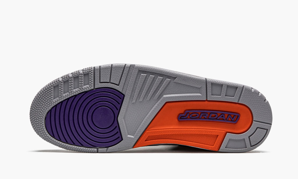 Air Jordan 3 Retro Court in Purple - product image from the listing.