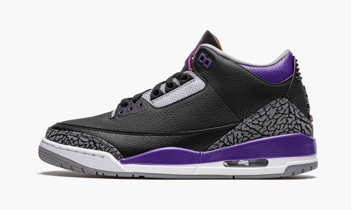 Air Jordan 3 Retro Court in Purple - product image from the listing.