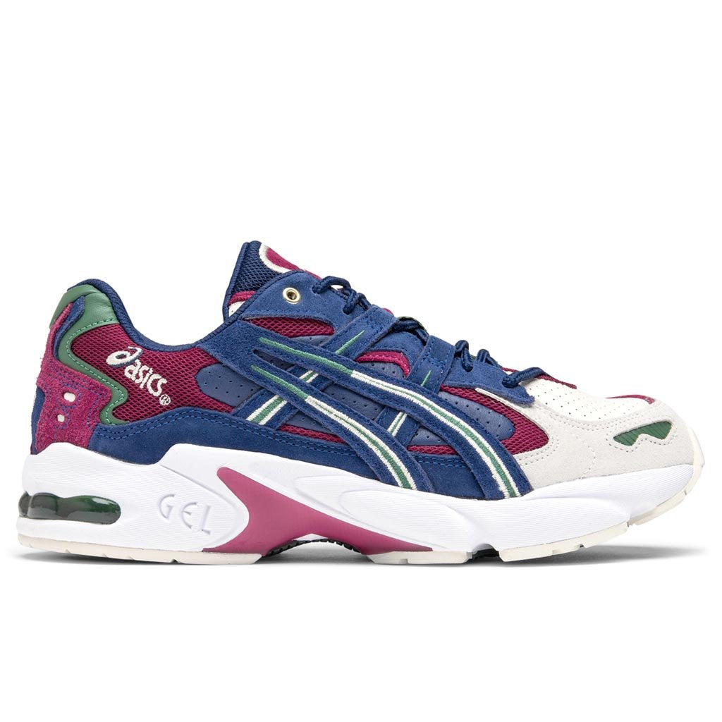 "Academic Scholar" Gel-Kayano 5 OG Birch/Blue Expanse - product image from the listing.
