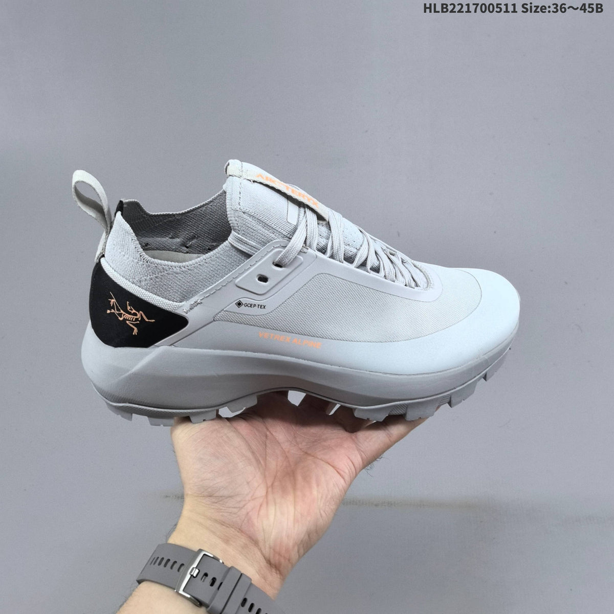 Arc'teryx Konseal Vertex Alpine M Trail Shoes, in Light Gray - product image from the listing.