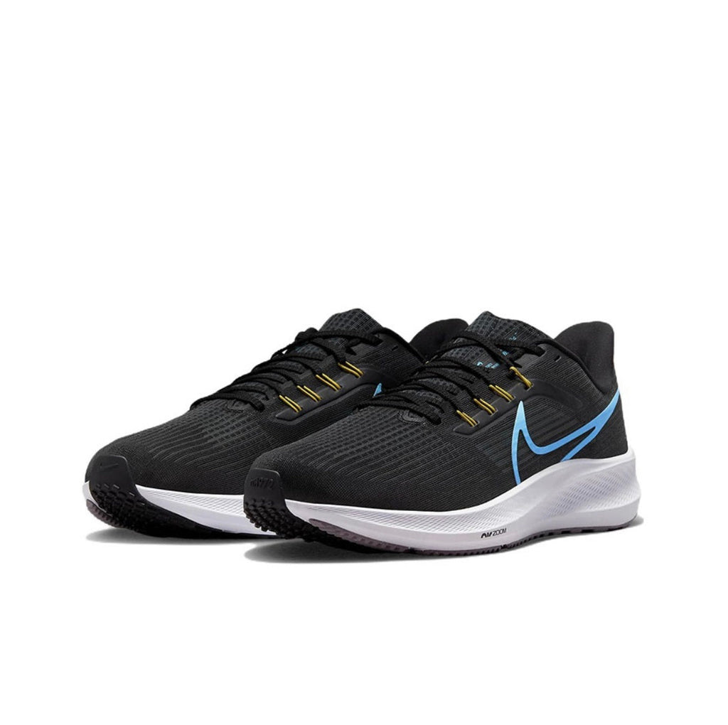 Nike Air Zoom Pegasus 39 Running Shoes in Black Blue DH4071-002 - product image from the listing.