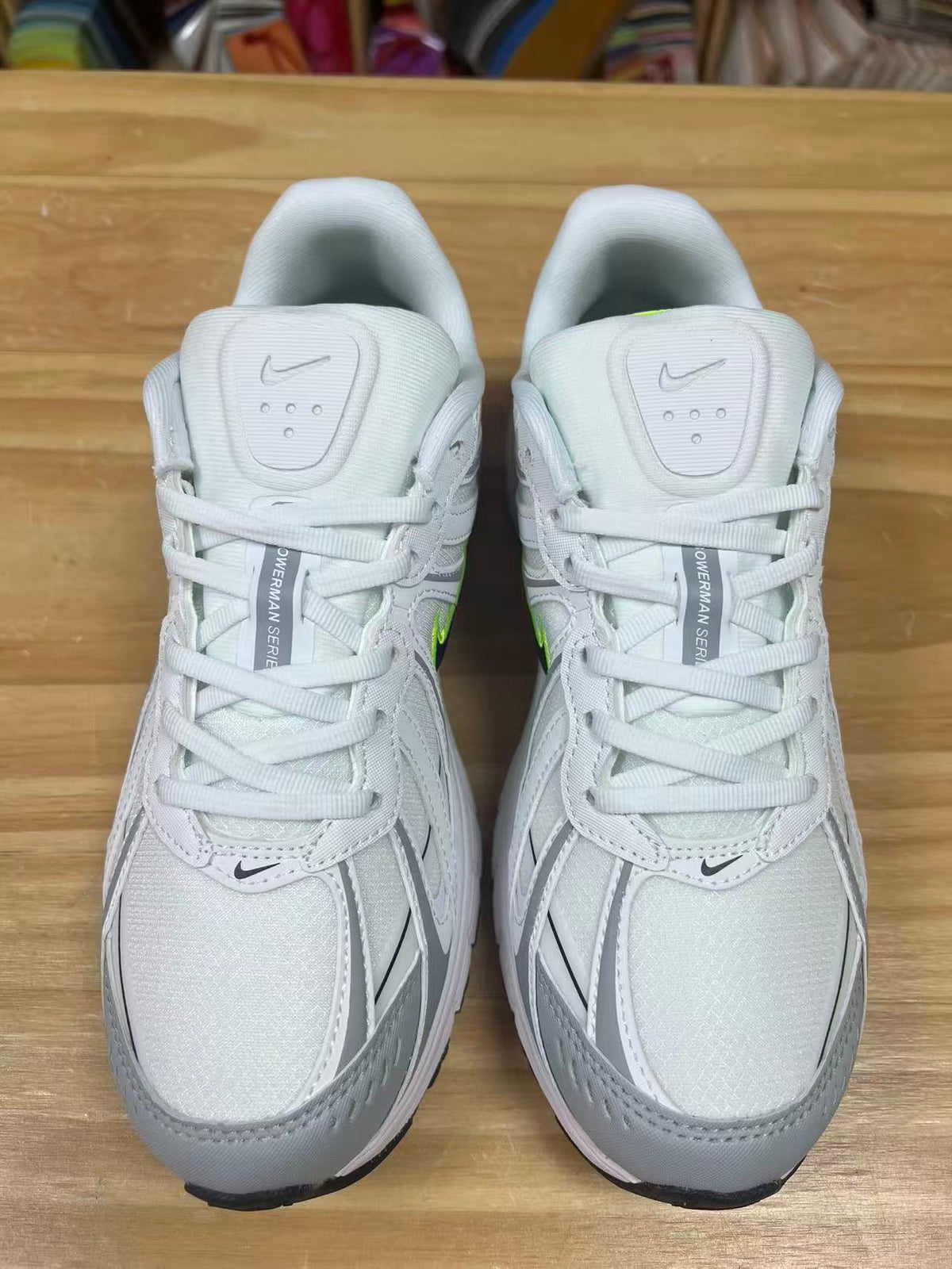 Nike P-9000 Sneakers in White Grey Volt IZ4752-001 - product image from the listing.