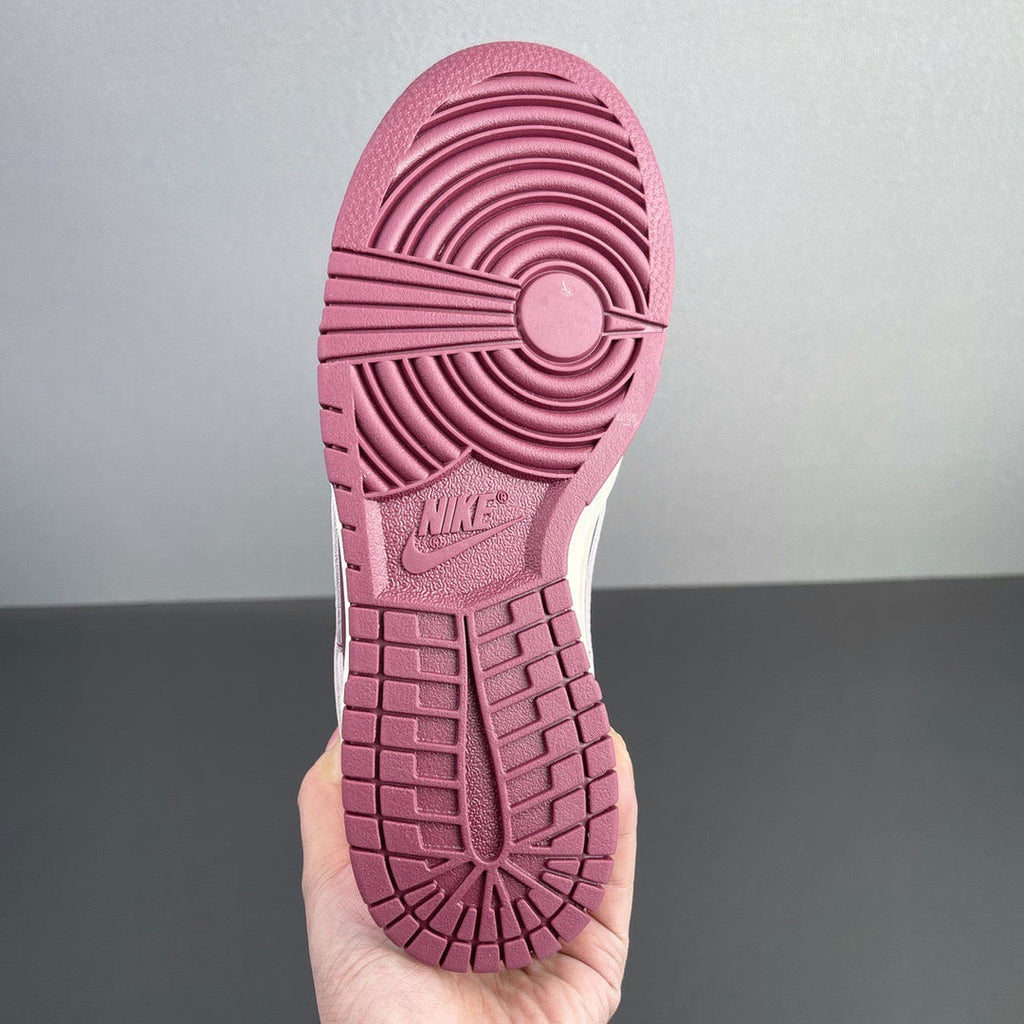 Nike Dunk Low Valentine's Day Sneakers in Burgundy Pink DR9705-100 - product image from the listing.