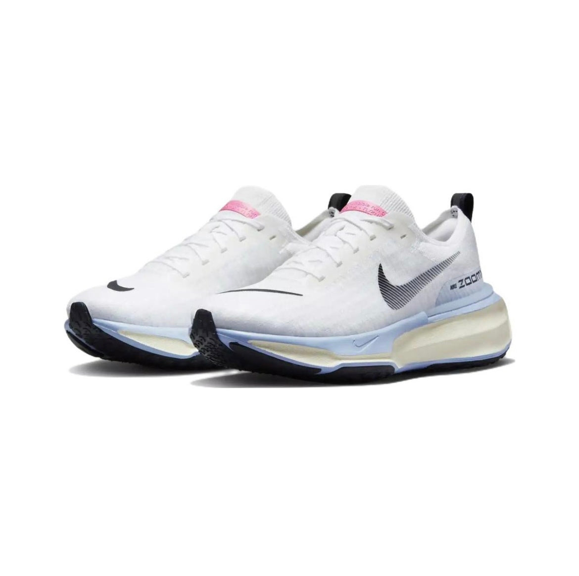 Nike ZoomX Invincible Run 3 Running Shoes in White Blue DR2615-100 - product image from the listing.