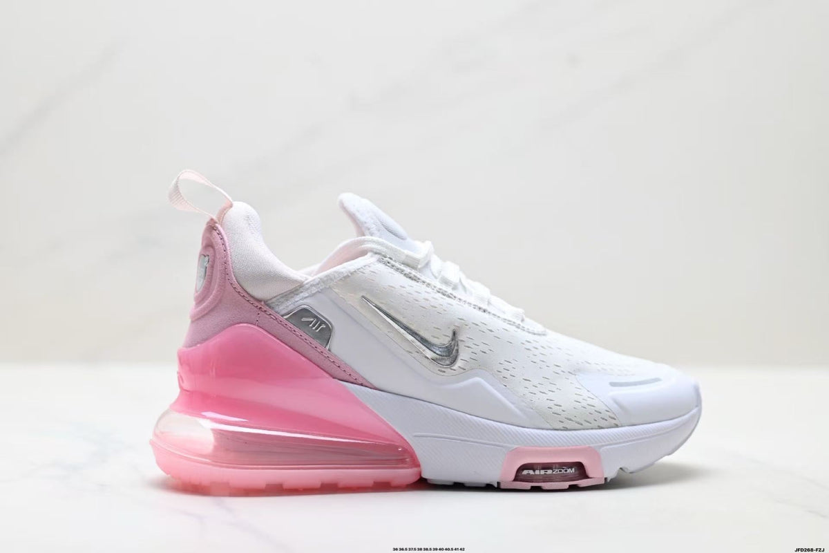 Nike Air Zoom Sneakers in White and Pink - product image from the listing.