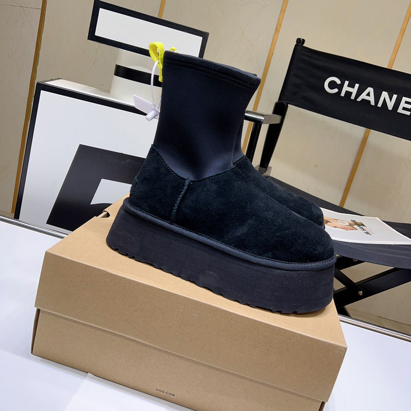 Women's BUS02 Wool Leather 5CM Shoes 35-40 with box - product image from the listing.