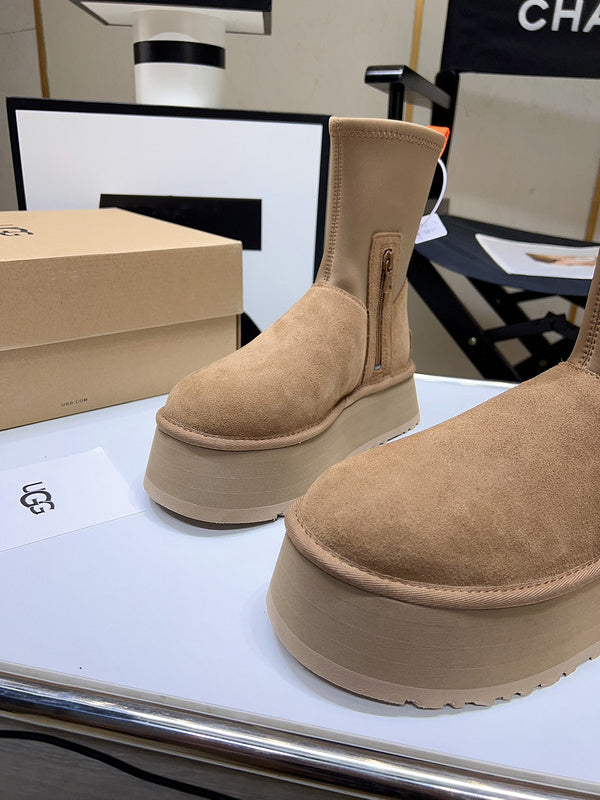 Women's BUS02 Wool Leather 5CM Shoes 35-40 with box - product image from the listing.