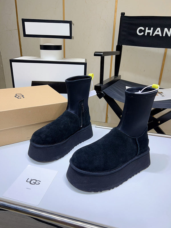 Women's BUS02 Wool Leather 5CM Shoes 35-40 with box - product image from the listing.