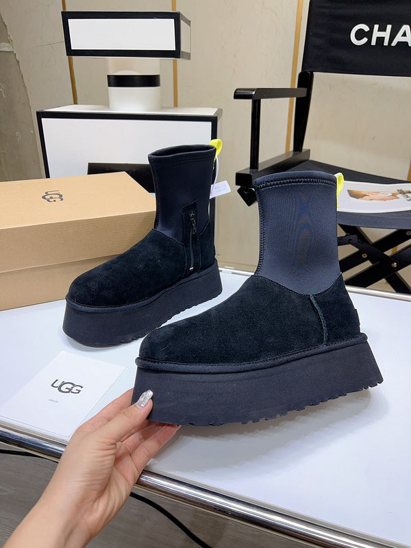 Women's BUS02 Wool Leather 5CM Shoes 35-40 with box - product image from the listing.