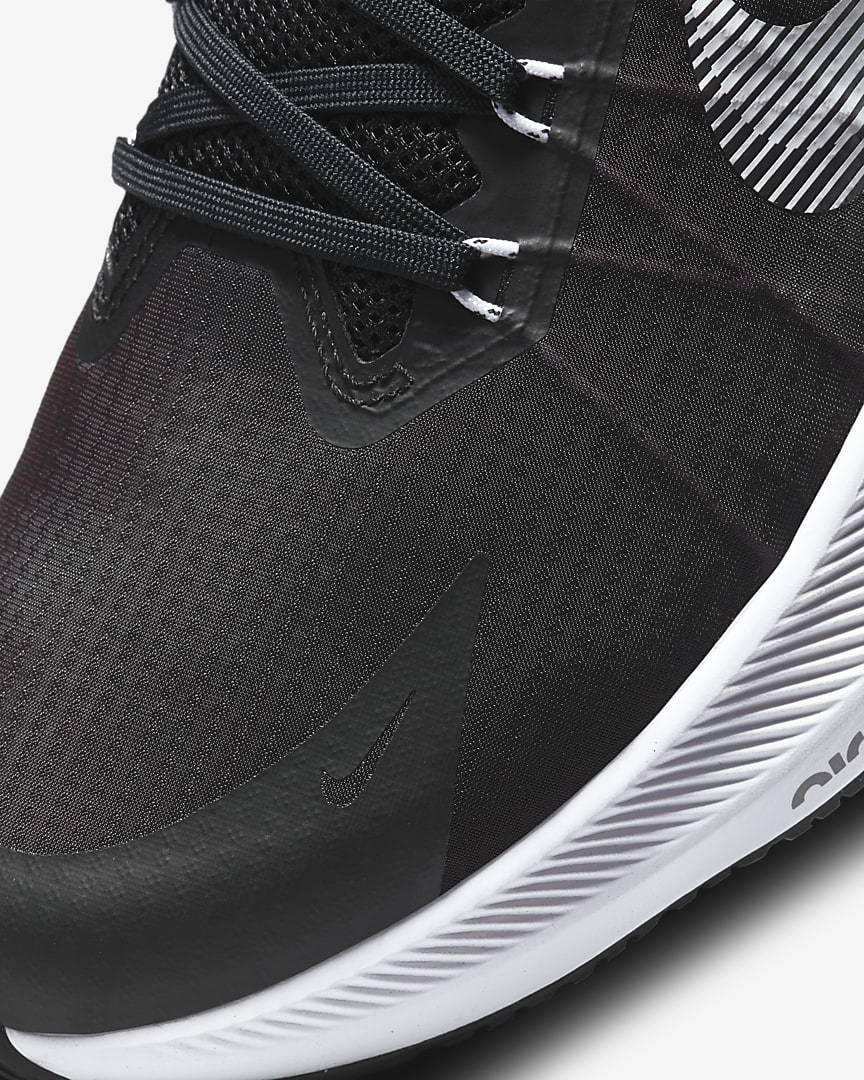 Nike Zoom Winflo 8 Running Shoes in Black White CW3419-006 - product image from the listing.