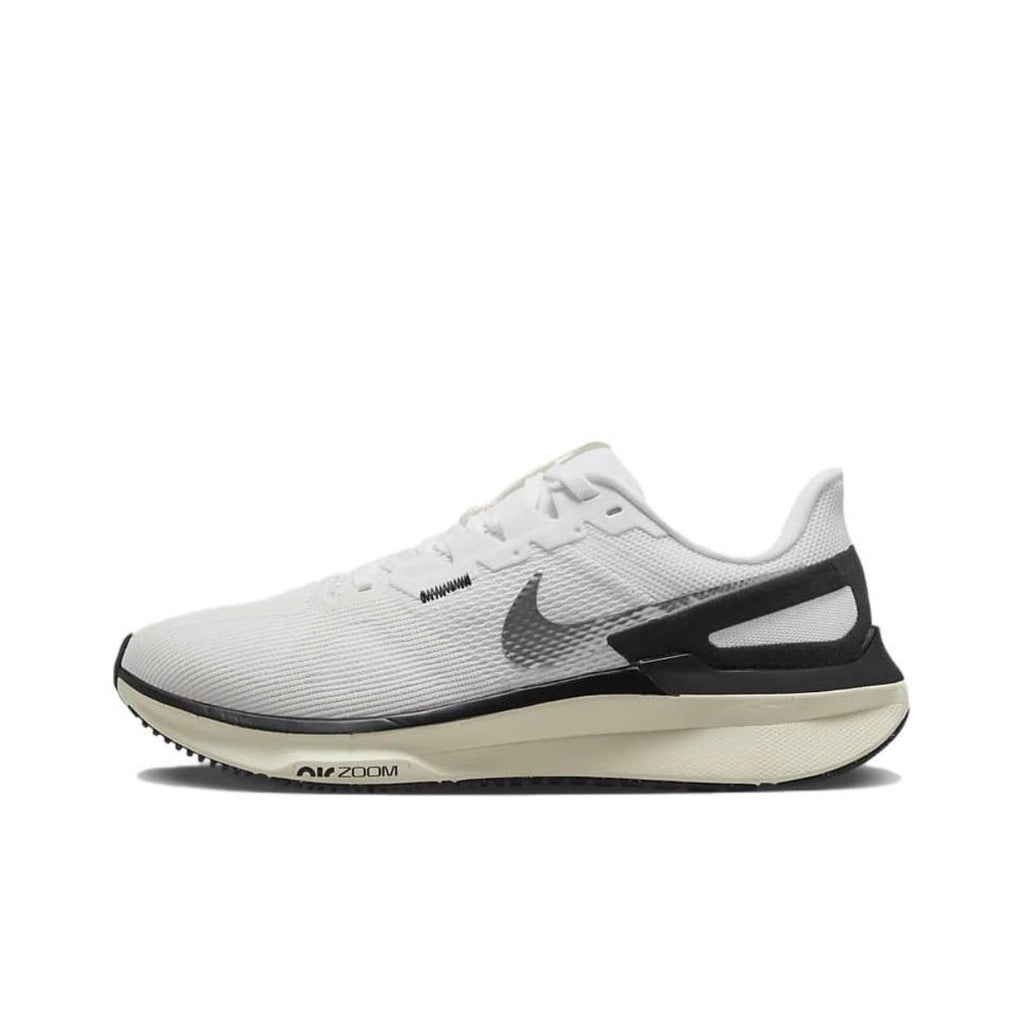 Nike Structure 25 Road Running Shoes in White Black DJ7884-104 - product image from the listing.