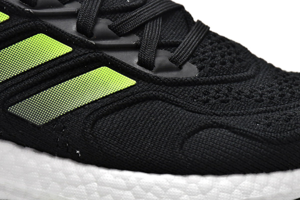 adidas UltraBoost 22 H01172 Running Shoes in Black Green - product image from the listing.