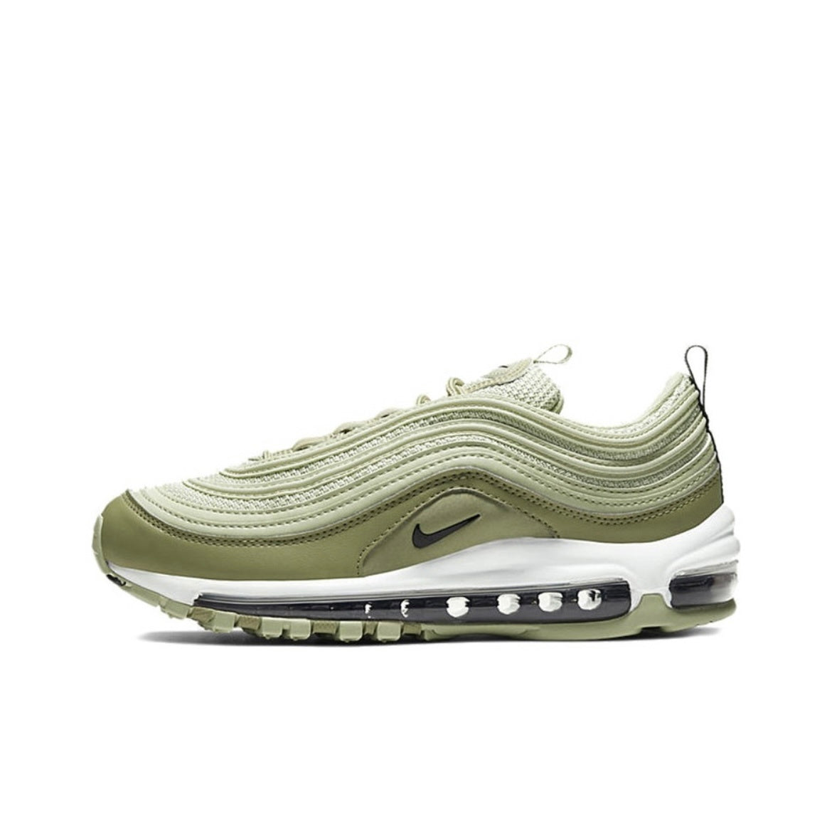 Women's Nike Air Max 97 Sneakers Olive Green CI7388-301 - product image from the listing.