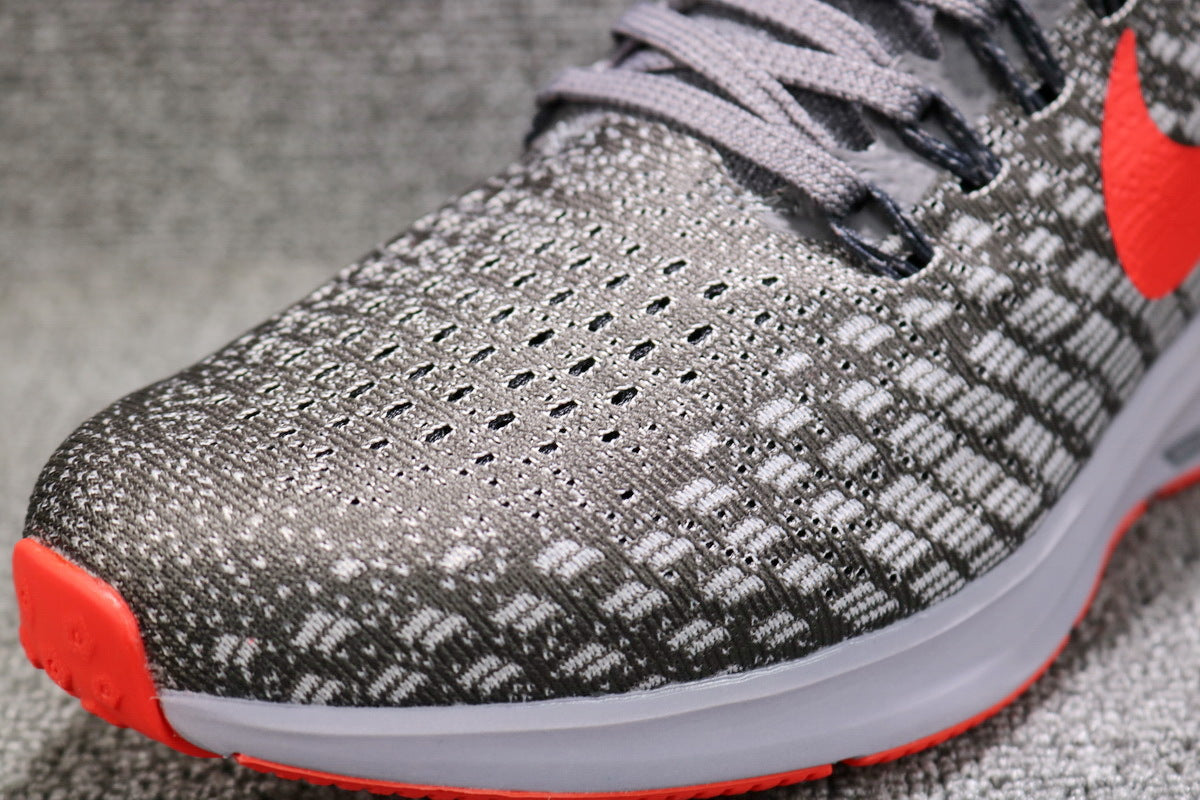 Nike Air Zoom Pegasus 35 Shoes for Running, Grey/Crimson 942851-006 - product image from the listing.