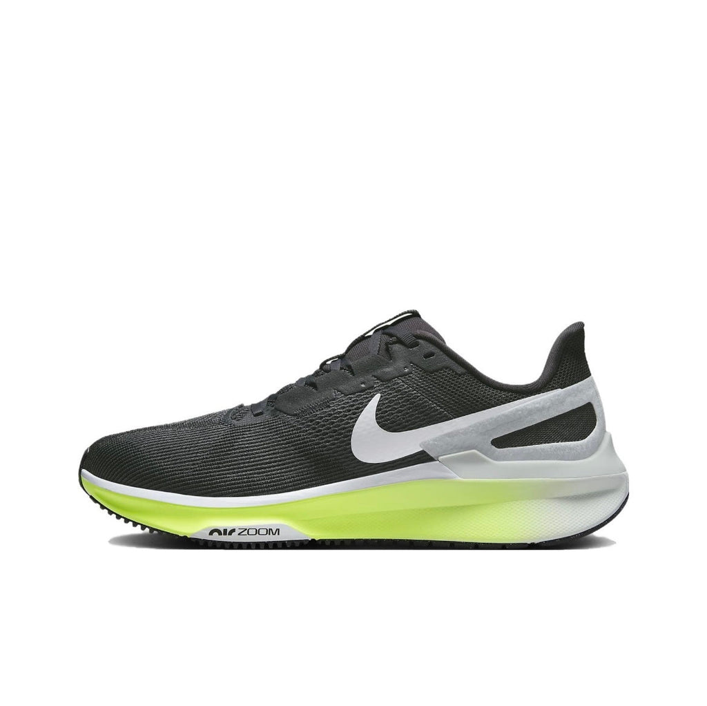 Nike Structure 25 Road Running Shoes in Black Volt DJ7883-005 - product image from the listing.