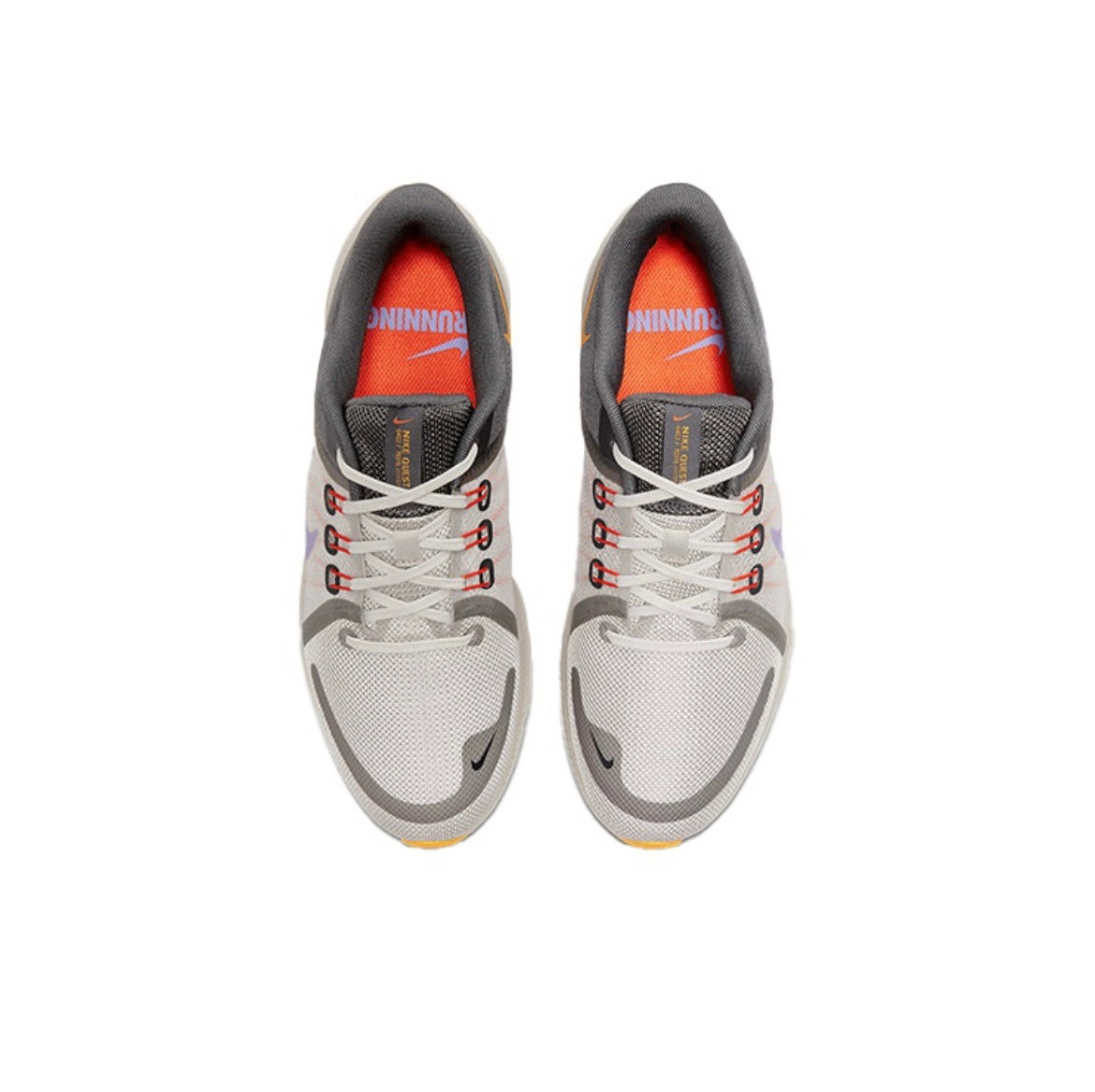 Nike Quest 4 Running Shoes in Grey Black Purple DA1105-008 - product image from the listing.