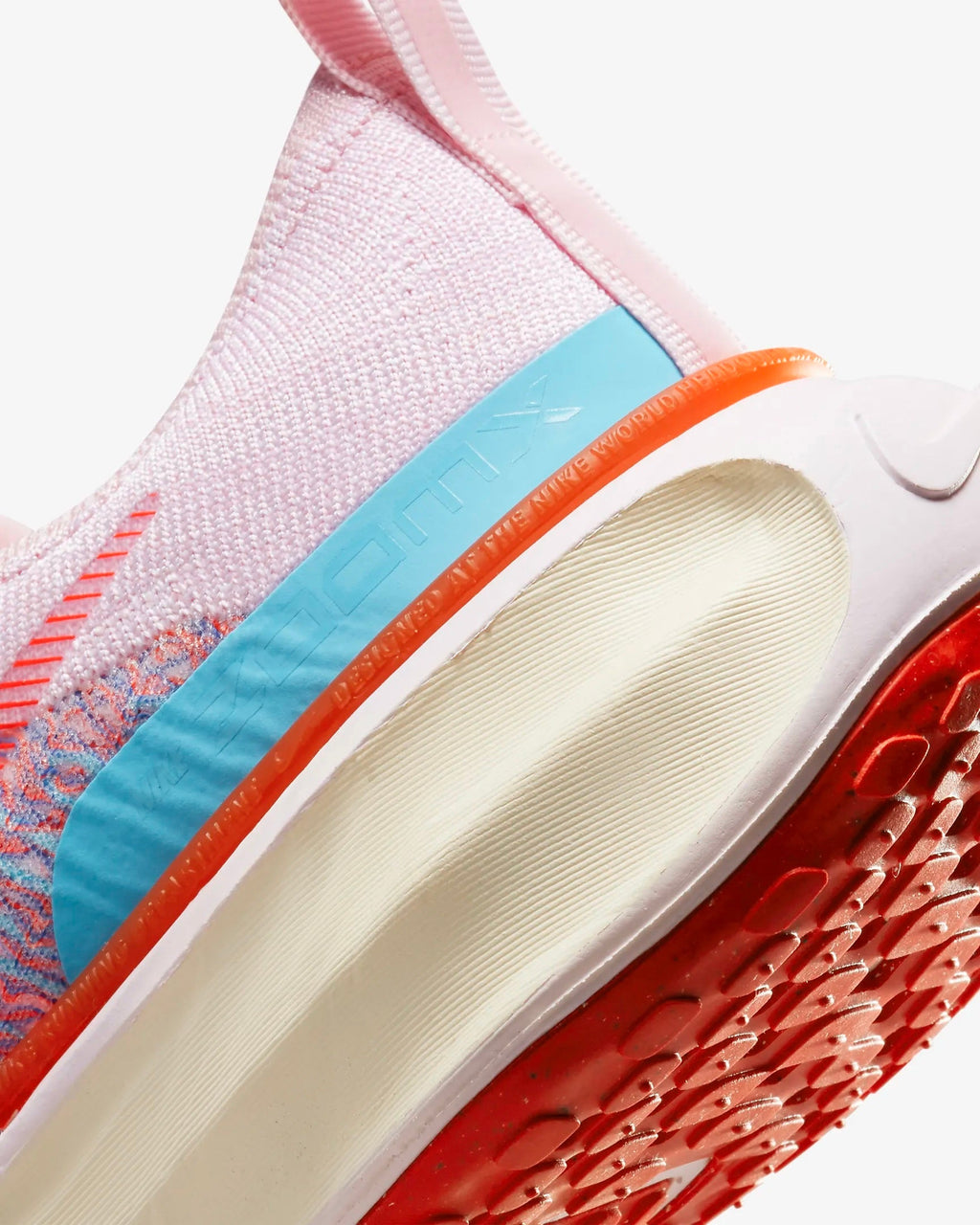 Women's Nike ZoomX Invincible Run Flyknit 3 Road Running Shoes Pink - product image from the listing.