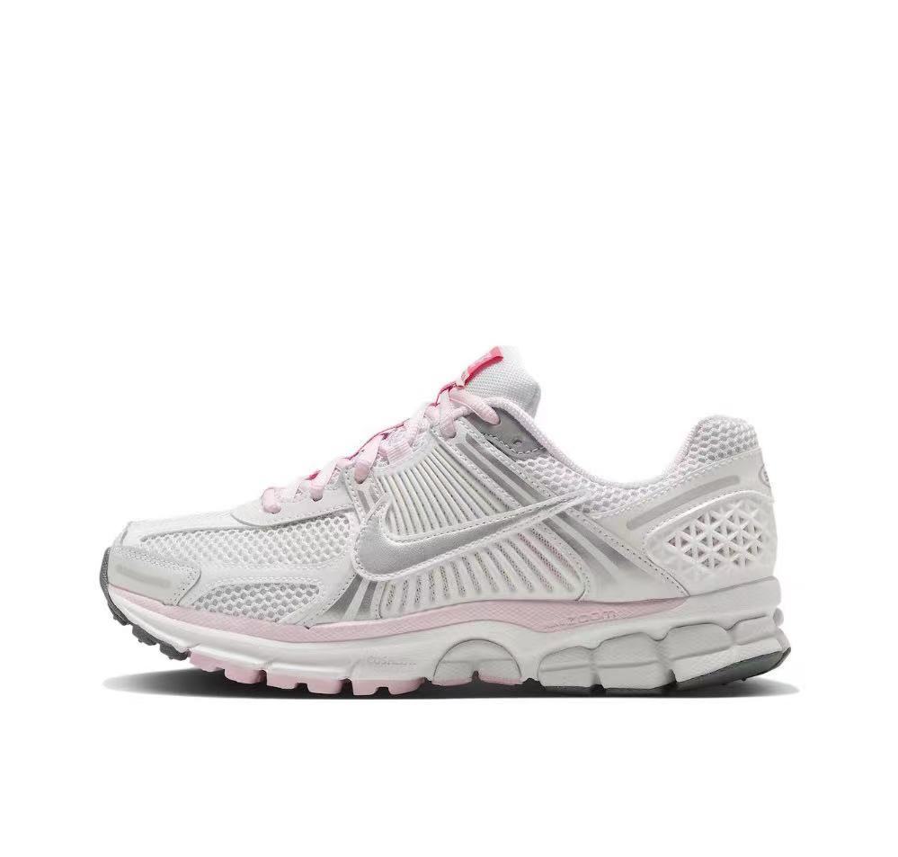 Nike Zoom Vomero 5 Sneakers in White Pink FN3695-001 - product image from the listing.