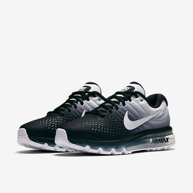 Nike Air Max 2017 Sneakers in Black and White 849559-010 - product image from the listing.