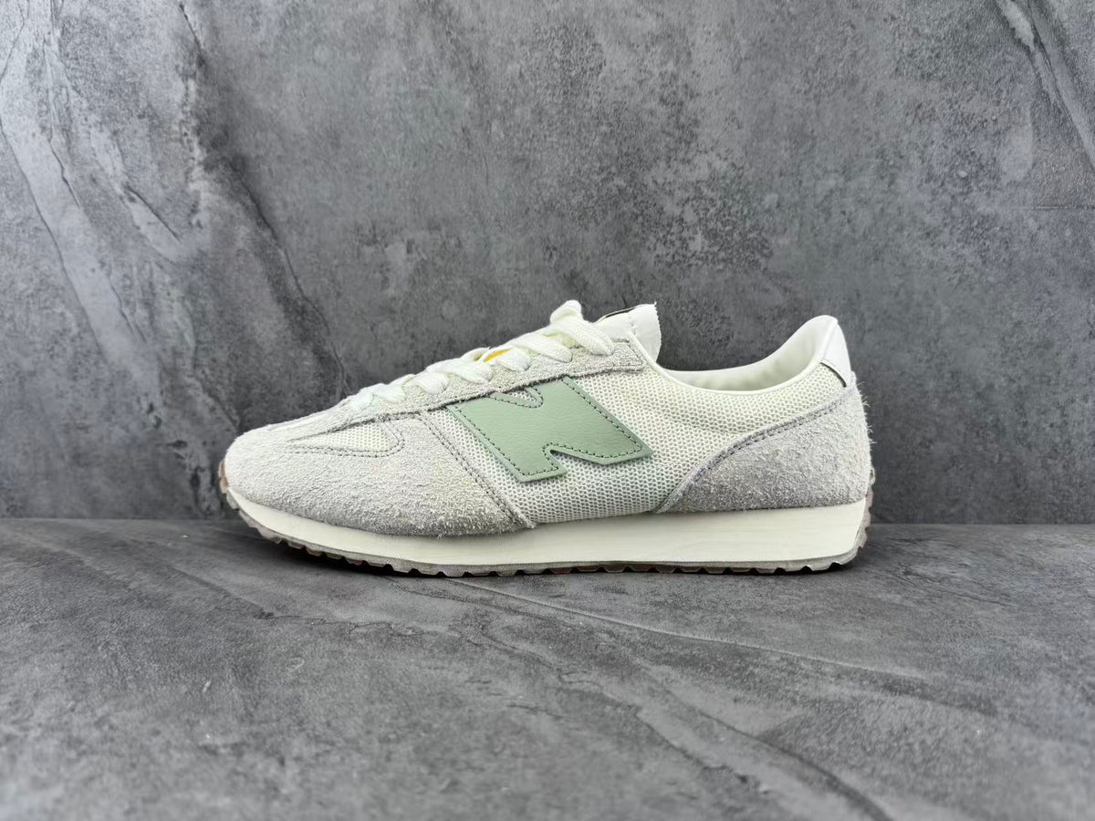 New Balance Retro Sneakers for Running in Cream and Sage - product image from the listing.