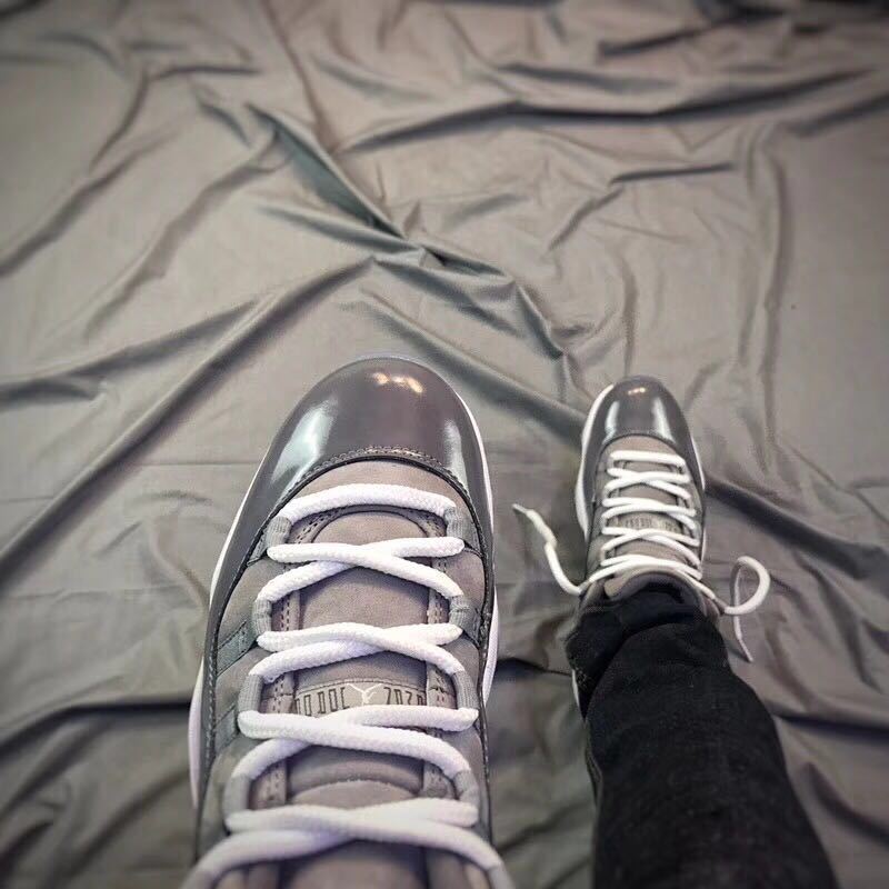 Air Jordan 11 Low Sneakers in Cool Grey - product image from the listing.