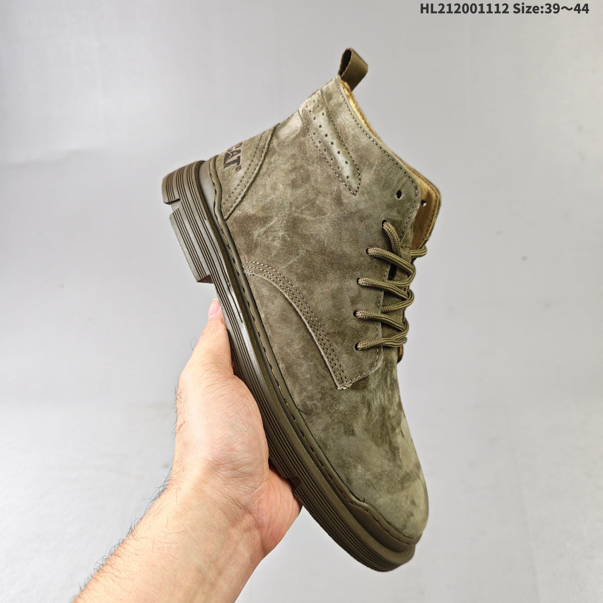 Taupe CAT Footwear High-Top Casual Boots - product image from the listing.