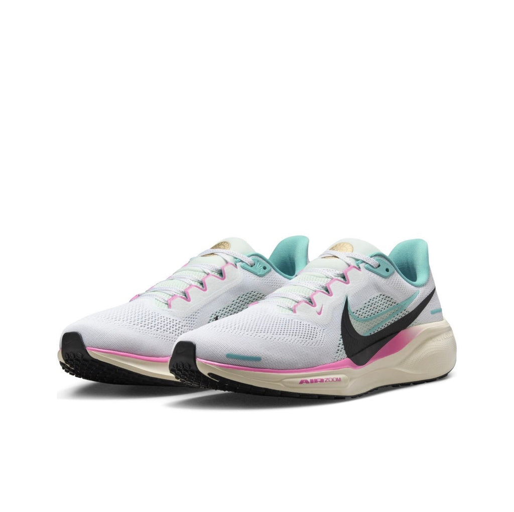 Nike Pegasus 41 Running Shoes White, in Blue and Pink HM3703-161 - product image from the listing.