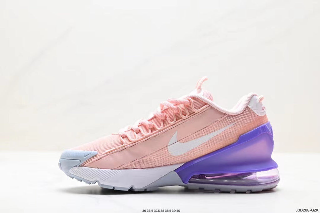 Nike Air Max 270 React Sneakers in Pink Orange Purple - product image from the listing.
