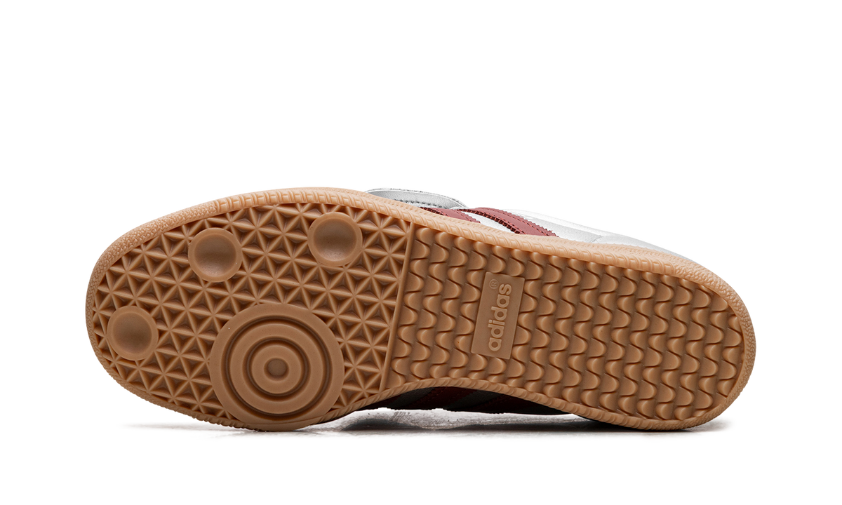 Women's Samba LT "Silver Metallic Ruby Gum" JH5707 - product image from the listing.