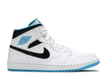 Air Jordan 1 Mid 'Laser Blue' Sneaker - product image from the listing.