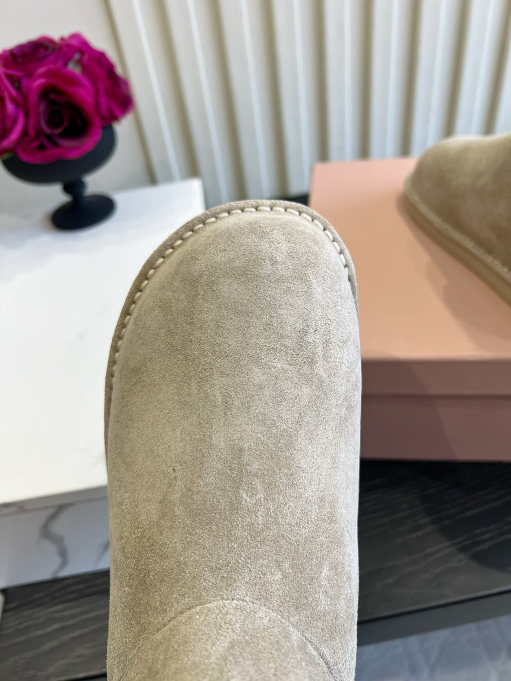 2026 Snow Ankle Boots Suede 977010 by Miu Miu - product image from the listing.
