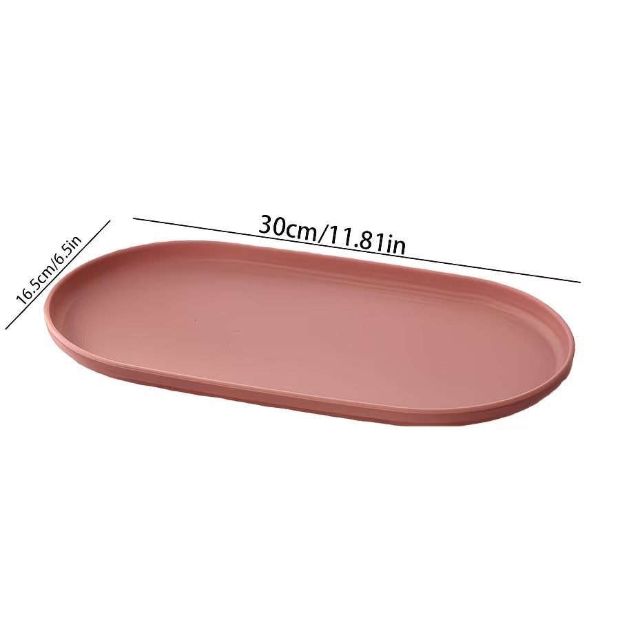 30 81 16 5cm 6 5in plastic tray oval shaped