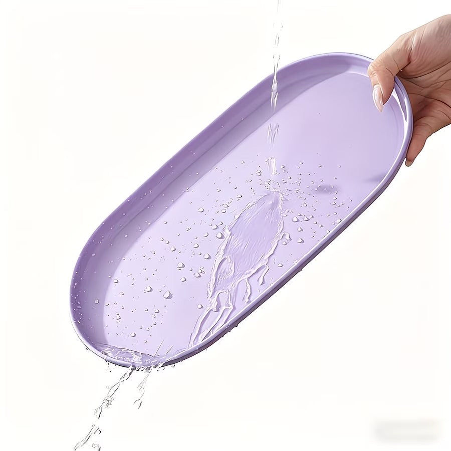 30 81 16 5cm 6 5in plastic tray oval shaped