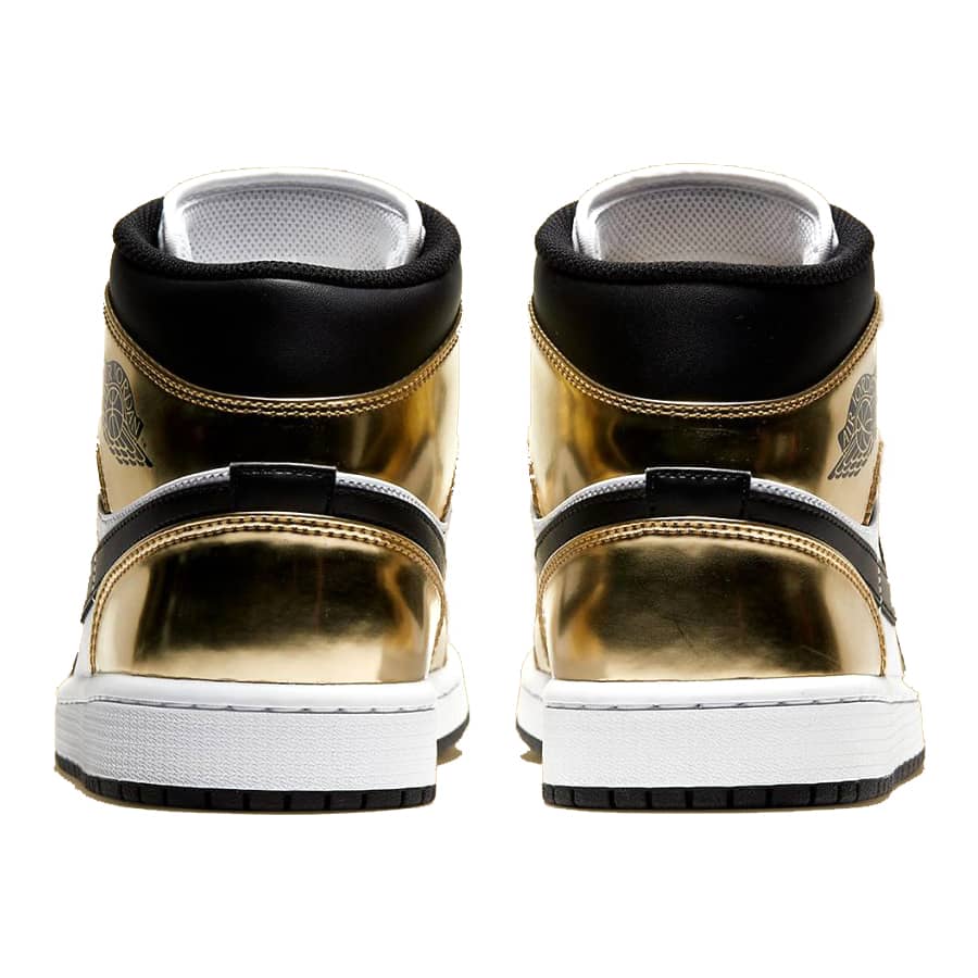 Jordan 1 Mid in Metallic Gold - product image from the listing.
