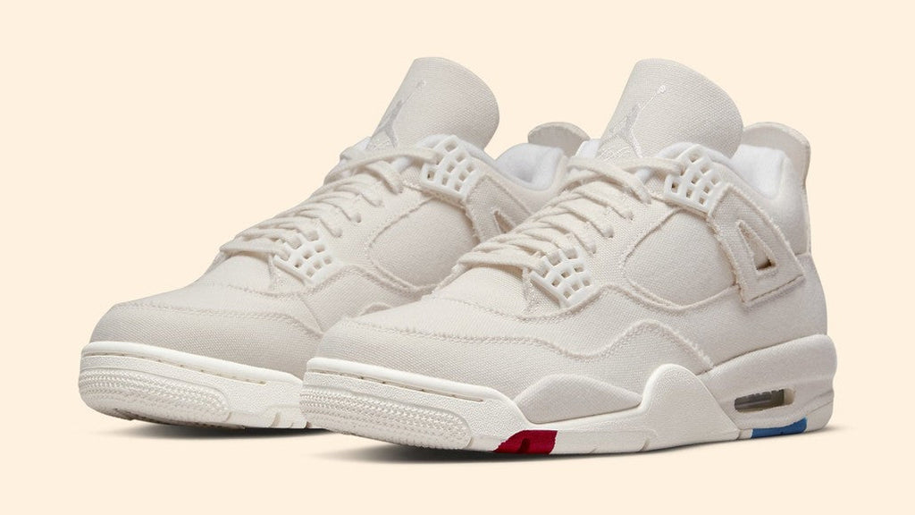 Women's Jordan 4 Retro Blank Canvas - product image from the listing.