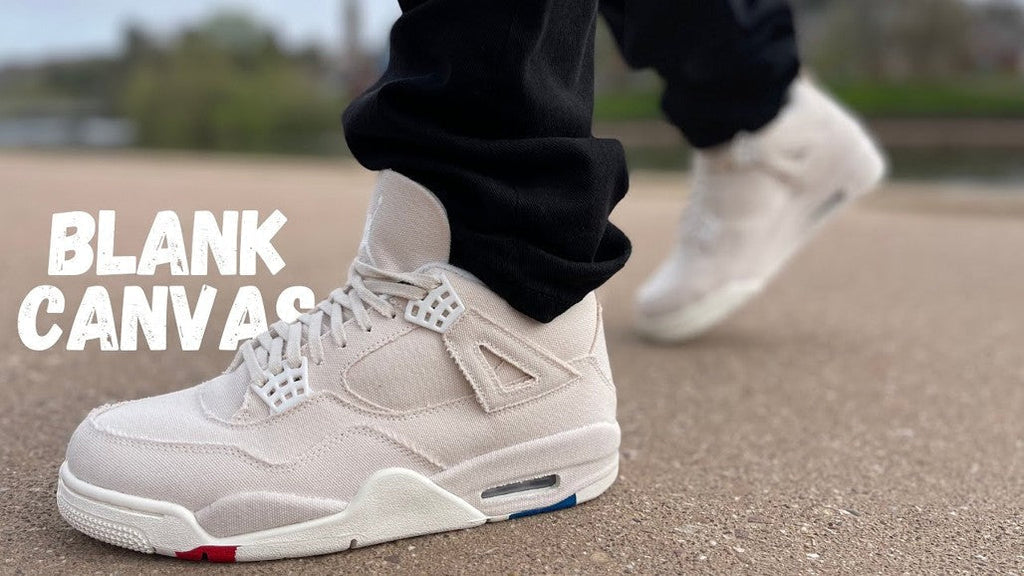 Women's Jordan 4 Retro Blank Canvas - product image from the listing.