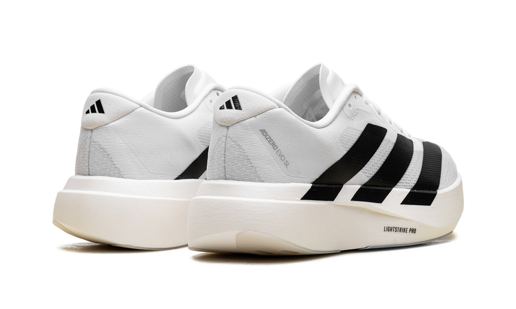 Women's Adizero Evo SL "White Black" JH6208 - product image from the listing.