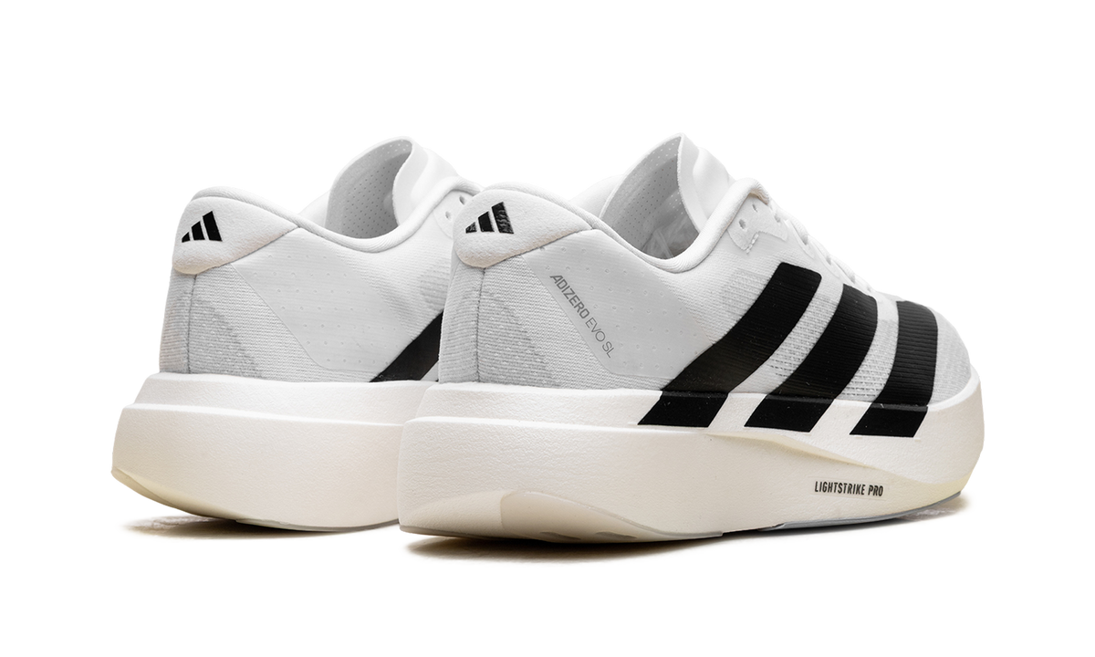 Women's Adizero Evo SL "White Black" JH6208 - product image from the listing.